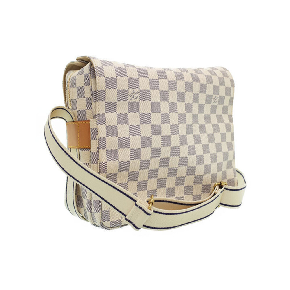 Louis Vuitton Damier Azur White Naviglio Shoulder Bag - Picture 2 of 8